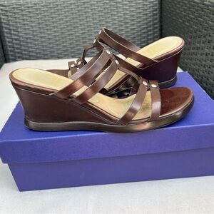 Stuart Whitman Wedge Sandals size 6.5